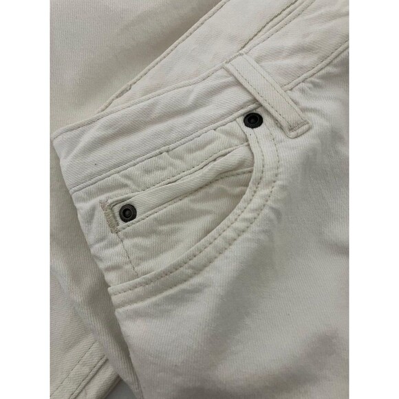 J Jill Woman's White Denim Jeans Size 6  Straight Leg Bottoms 5 Pocket Mid Rise - Picture 5 of 13